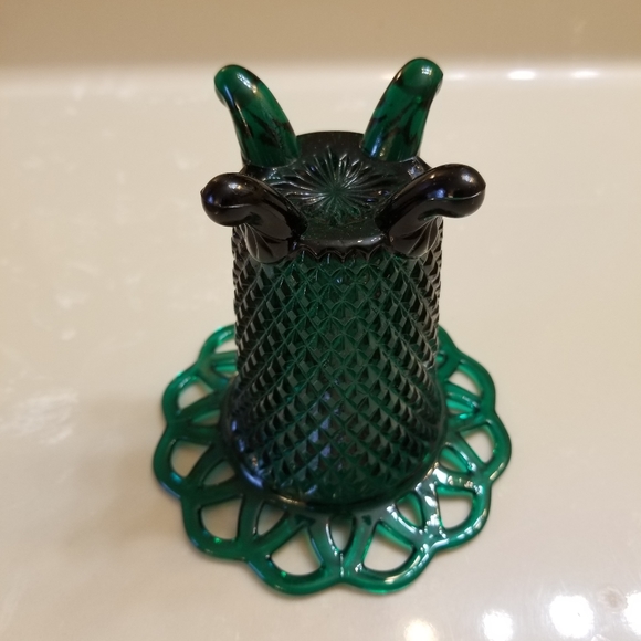 Vintage hobnail glass vase - Picture 3 of 7